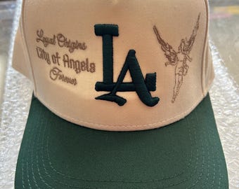 city of angels loyal origins premium hat dark green and beige OTTO hat