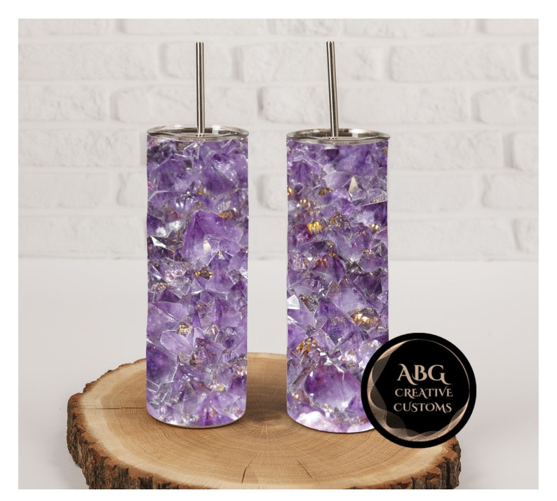 Amethyst 20oz Tumbler Wrap Digital File Only Sublimation Etsy