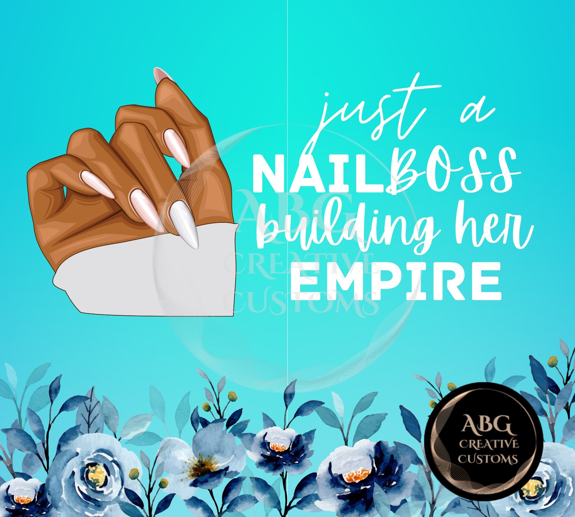 Nail Boss 20oz Tumbler Wrap Digital File Only Etsy