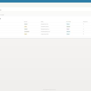 May include: A screenshot of a "Client Tracker" table. Columns include Name, Status, Email, Platform, and Projects. Data is shown for Acme Corp, StartupHQ, DevStudio, Bright Lake, and Nova Systems. The background is a light beige.