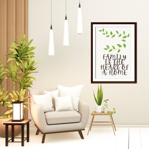 Family quotes wall art, living room wall art, bedroom wall art, Printable family Wall Decor, Inspirational Art