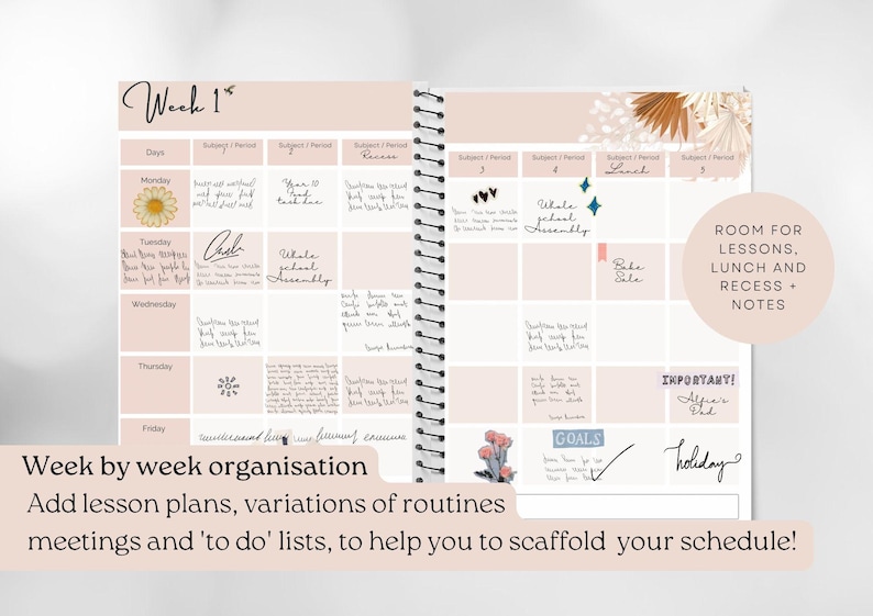 2026 Printable Teacher Planner - Lesson Planning PDF - Etsy Australia
