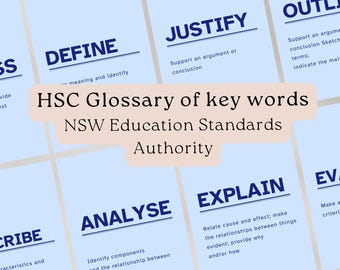 HSC-woordenlijst posterpakket, dyslexievriendelijk, klasdecor (digitale download)