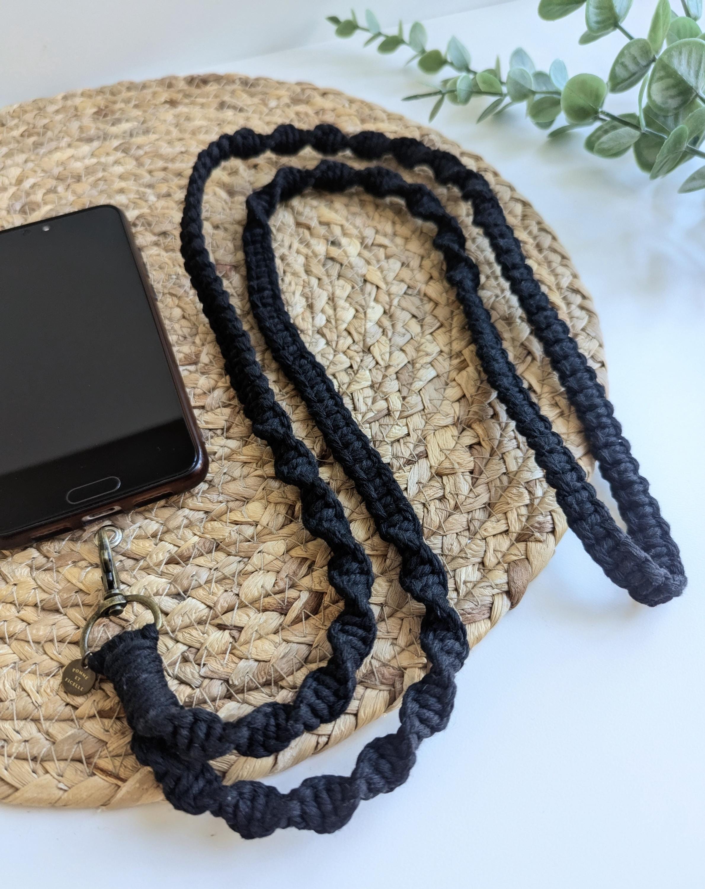 Sangle de téléphone portable macramé (chaîne de téléphone portable Boho Sangle de téléphone portable macramé (chaîne de téléphone portable Boho