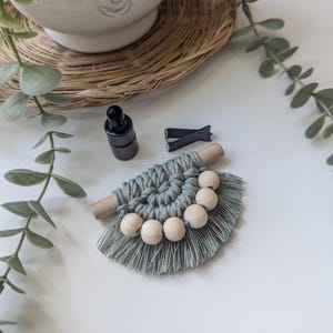 Macrame Car Vent Diffuser | Essential Oil Diffuser | Boho Car Accessory | Car Scent