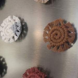 Macrame Fridge Magnet | Boho Kitchen Accessory | Boho Kitchen Decor | Gift Idea for a Friend