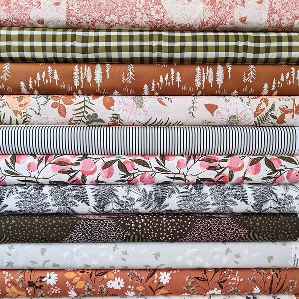 Roots of Nature | Full Collection Fat Quarter Bundle | Bonnie Christine for AGF Season of Tribute | Chapter 3