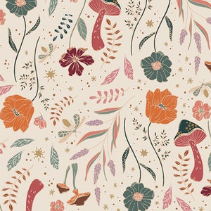 WILDWOOD DAYBREAK fabric by the half yard, Woodland Keeper Collection by Maureen Cracknell for Art Gallery Fabrics
