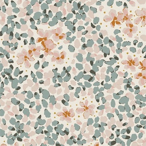 JASMINE MELLOW | fabric by the yard | Velvet Collection by Amy Sinibaldi for AGF watercolor floral ethereal