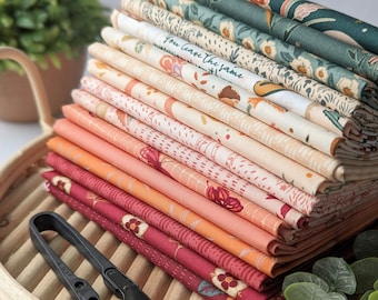 WOODLAND KEEPER | FQ 1/2YD Bundle | Full 16pc Collection by Maureen Cracknell Art Gallery Fabrics quilting cotton mushrooms cottage core