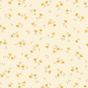 OLIVIA HONEY | fabric by the yard | Designed by Amy Sinibaldi for Art Gallery Fabrics, blender, tiny yellow floral low volume