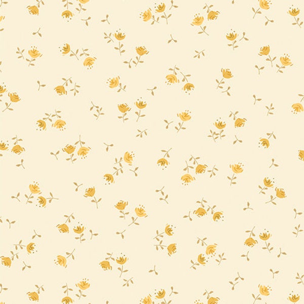 OLIVIA HONEY | fabric by the yard | Designed by Amy Sinibaldi for Art Gallery Fabrics, blender, tiny yellow floral low volume