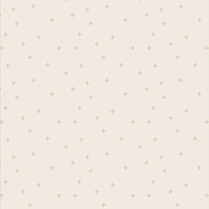 CROSS STITCHING TAWNY | Fabric by the Yard | Tails and Threads by Patty Basemi for Art Gallery Fabrics neutral soft low volume cream tan