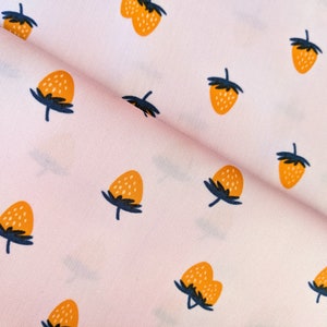 BACKYARD BERRY CANDY | fabric by the half yard, Summer Side Collection by Dana Willard for Art Gallery Fabrics, Strawberries