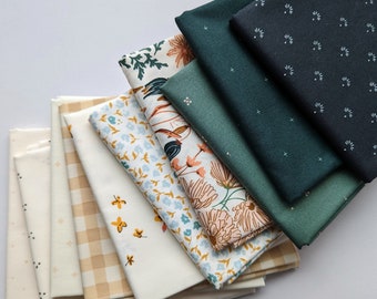 NEW | Wheat Grass | Fabric Bundle 10ct. Art Gallery Fabrics | quilting cotton mushrooms cottage core fat quarter half yard bundle
