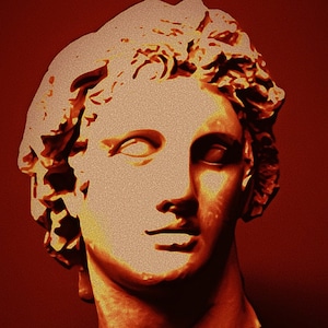 Alexander The Great Statue Digital Print