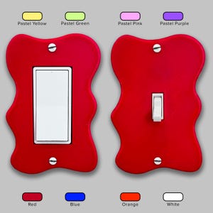 Wavy Light Switch Cover | Modern Home Decor