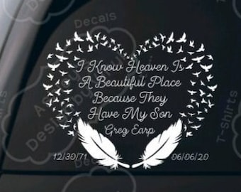 Memorial Car Decals