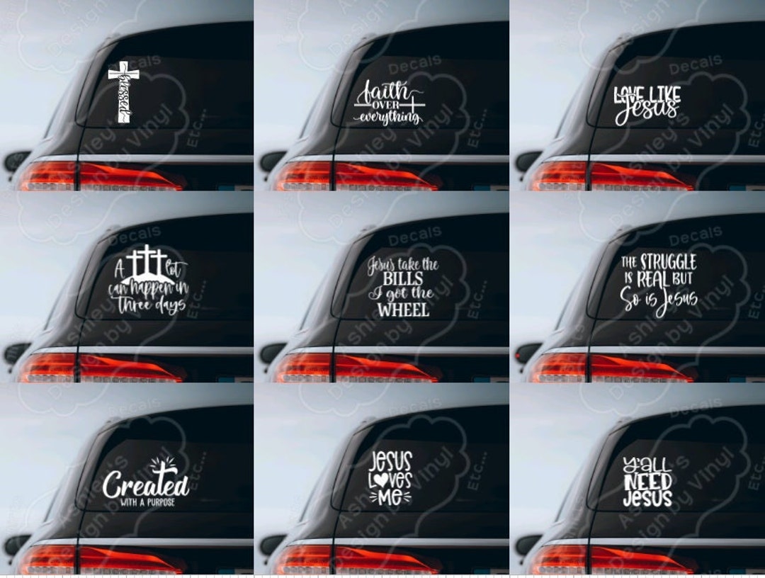 Christian Car Decals Etsy
