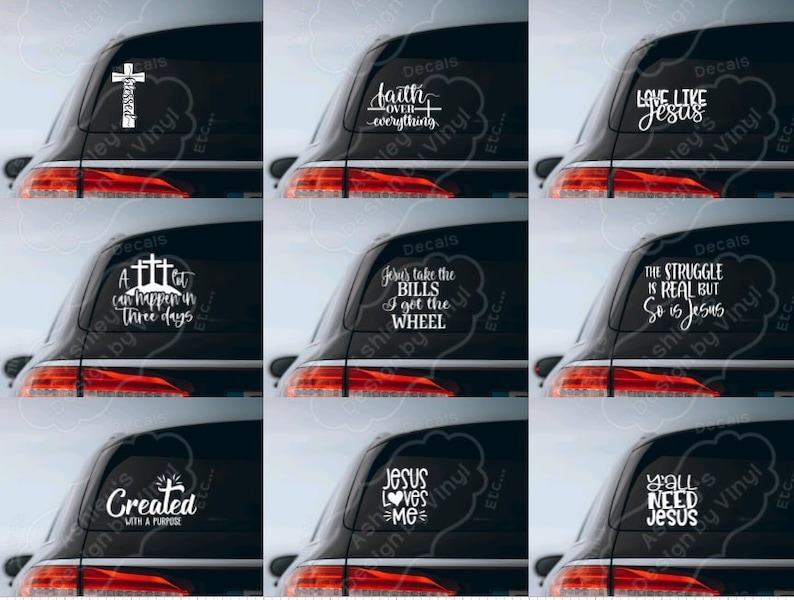 Christian Car Decals Etsy