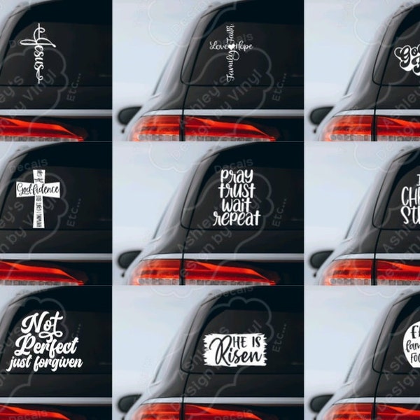 Christian Car Decals Etsy