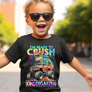 Ready To Crush Kindergarten Shirt,Boys Kindergarten Tshirt,Hello Kindergarten Boy Outfit,First Day of Kindergarten Tee,Gift for Kindergarten