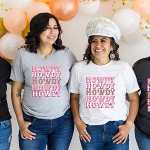 Howdy T Shirt,Yeehaw Shirt,Howdy shirt,Cowgirl Bachelorette Howdy Tee,Nashville Girls Trip,Cowgirl Boots Shirt,Boho Shirt,Country Girl shirt