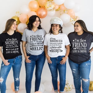 Funny Friend Group Shirts, If Lost or Drunk Please Return To Friend, Matching Girl Group T-Shirt, Girls Trip, Girls Weekend, Girls Vacation