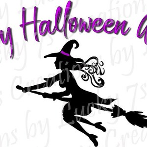 Glückliche Halloween Hexen Design Instant Download verwenden für Tassen Becher Kissen T-shirts Kunst Grußkarten Hüte Aufbügeln Schnittdateien