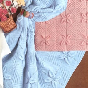 Heirloom Baby Shawls, Pram and Cot Covers DK/4ply/3ply yarn,  PDF knitting pattern instant digital download