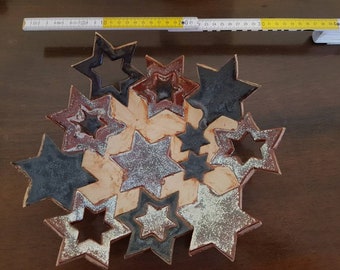 Clay bowl stars clay decoration All Saints&#39; Day decoration crafts autumn arrangement winter Christmas
