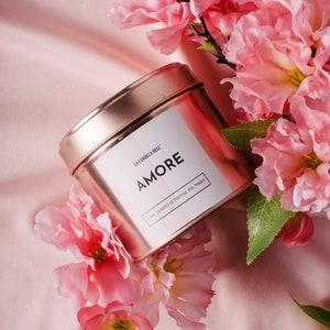 LOVE Scented Candle - Scented Soy Wax Candle - Handmade Soy Wax Candle