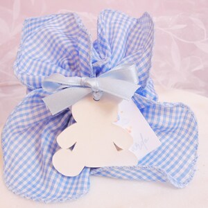 Baby baptism favor - scented chalk favor - teddy bear birth favor