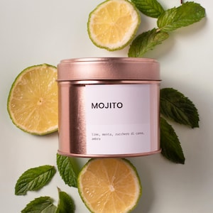 MOJITO Scented Candle - Scented Soy Wax Candle - Handmade Soy Wax Candle