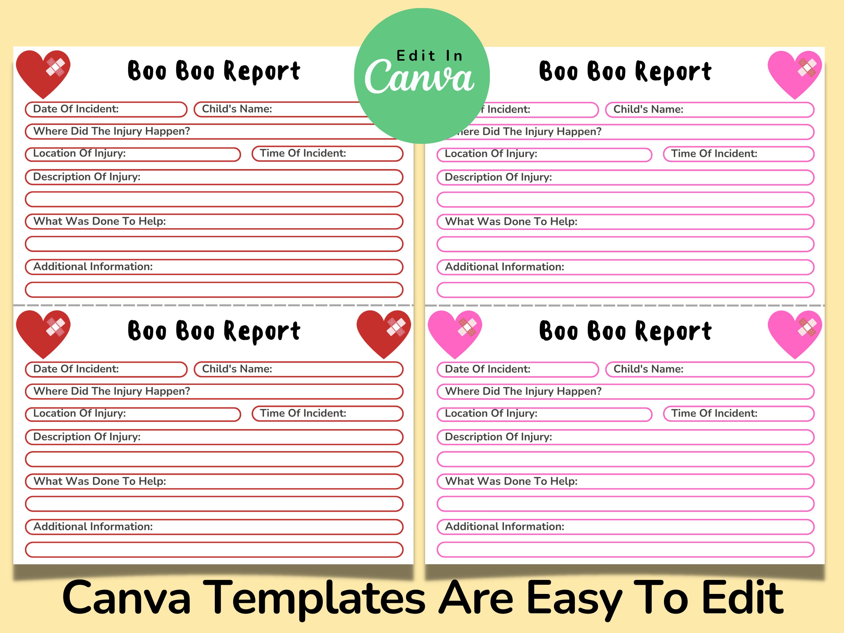 Daycare Template Childcare Printables Canva Template Daycare - Etsy