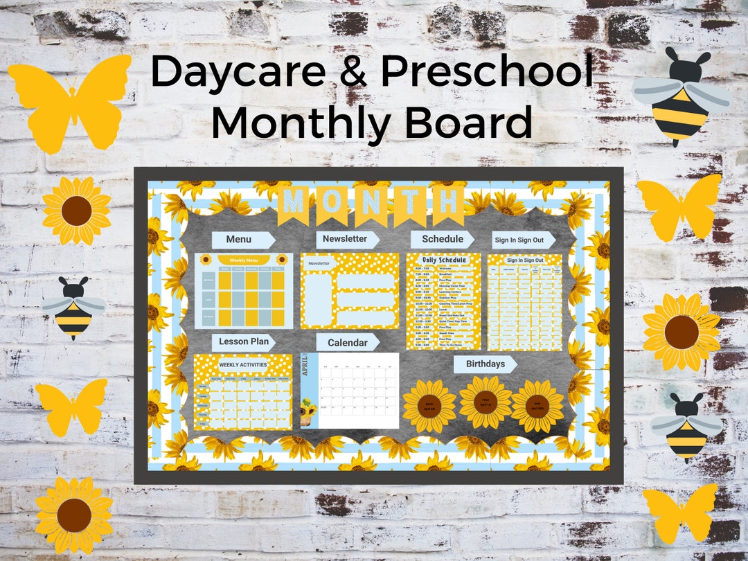 Bulletin Board For Preschool Bulletin Board Kit Daycare Template Il 1080xN.5172721642 S5h4