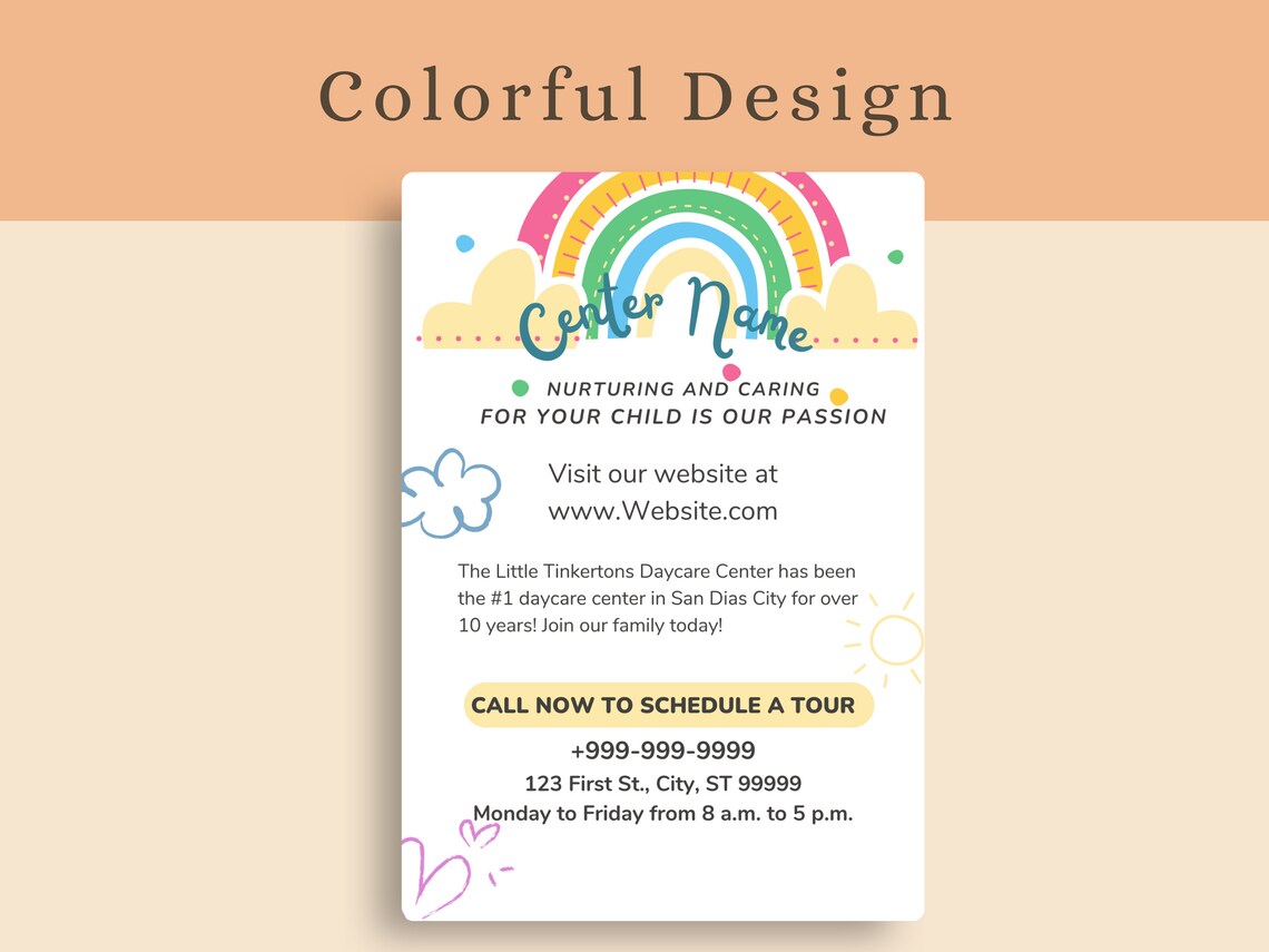 Daycare Template Childcare Printables Canva Template Daycare Forms ...