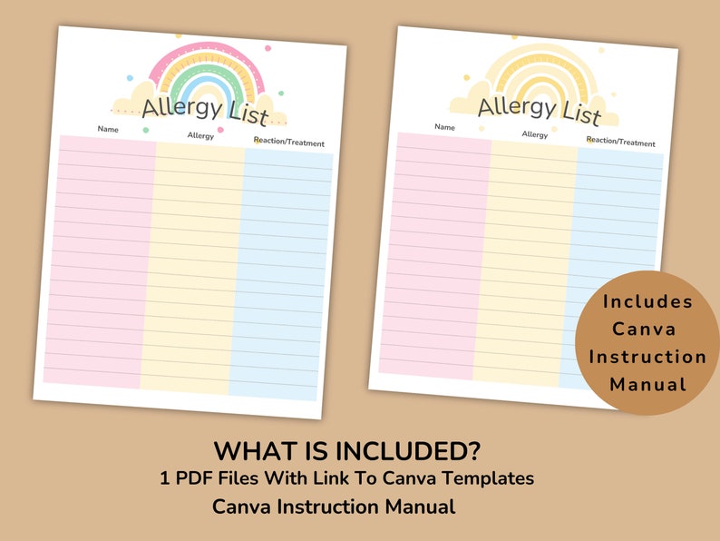 Daycare Template Childcare Printables Canva Template Daycare - Etsy