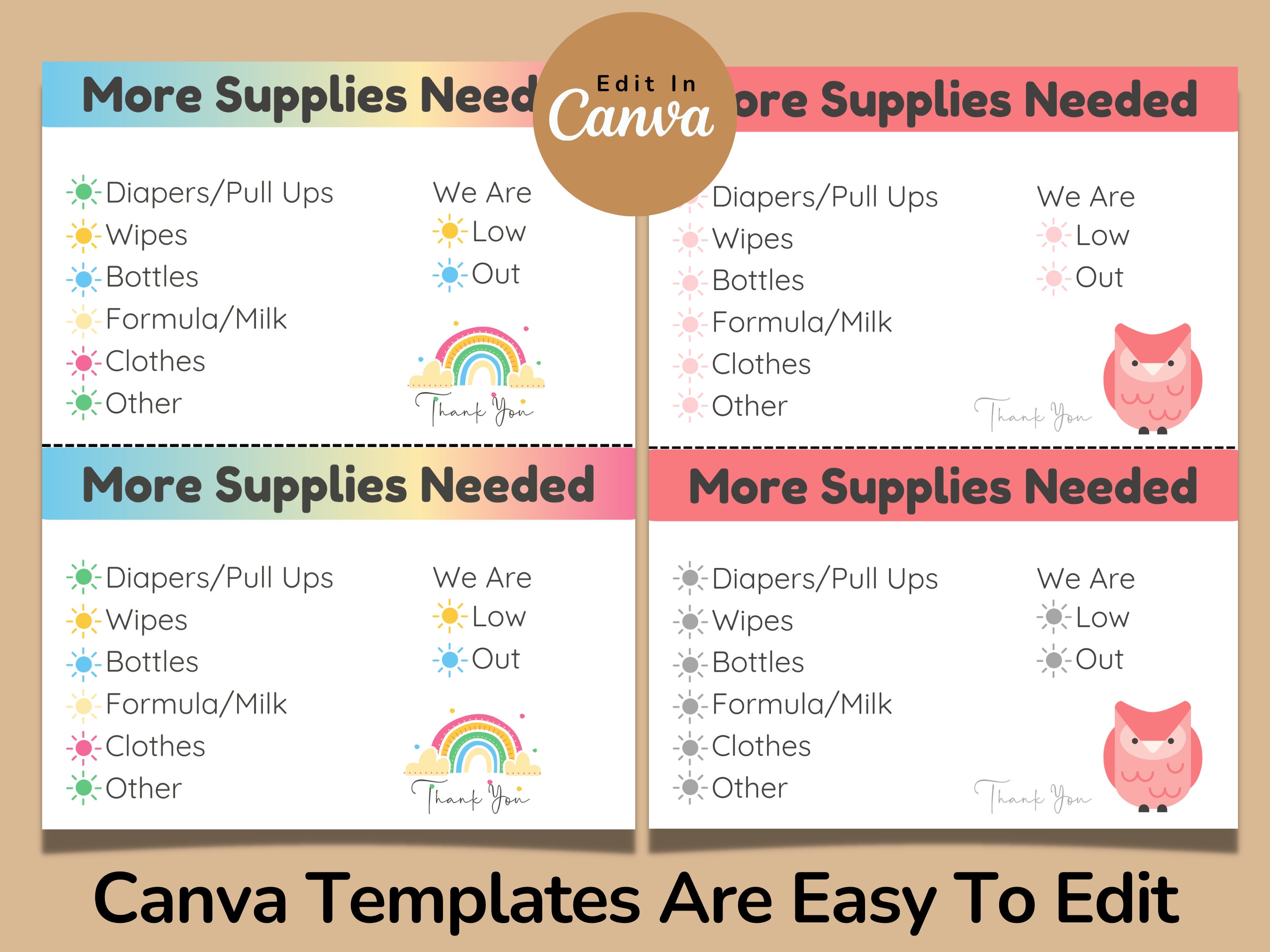Daycare Template Childcare Printables Canva Template Daycare Forms