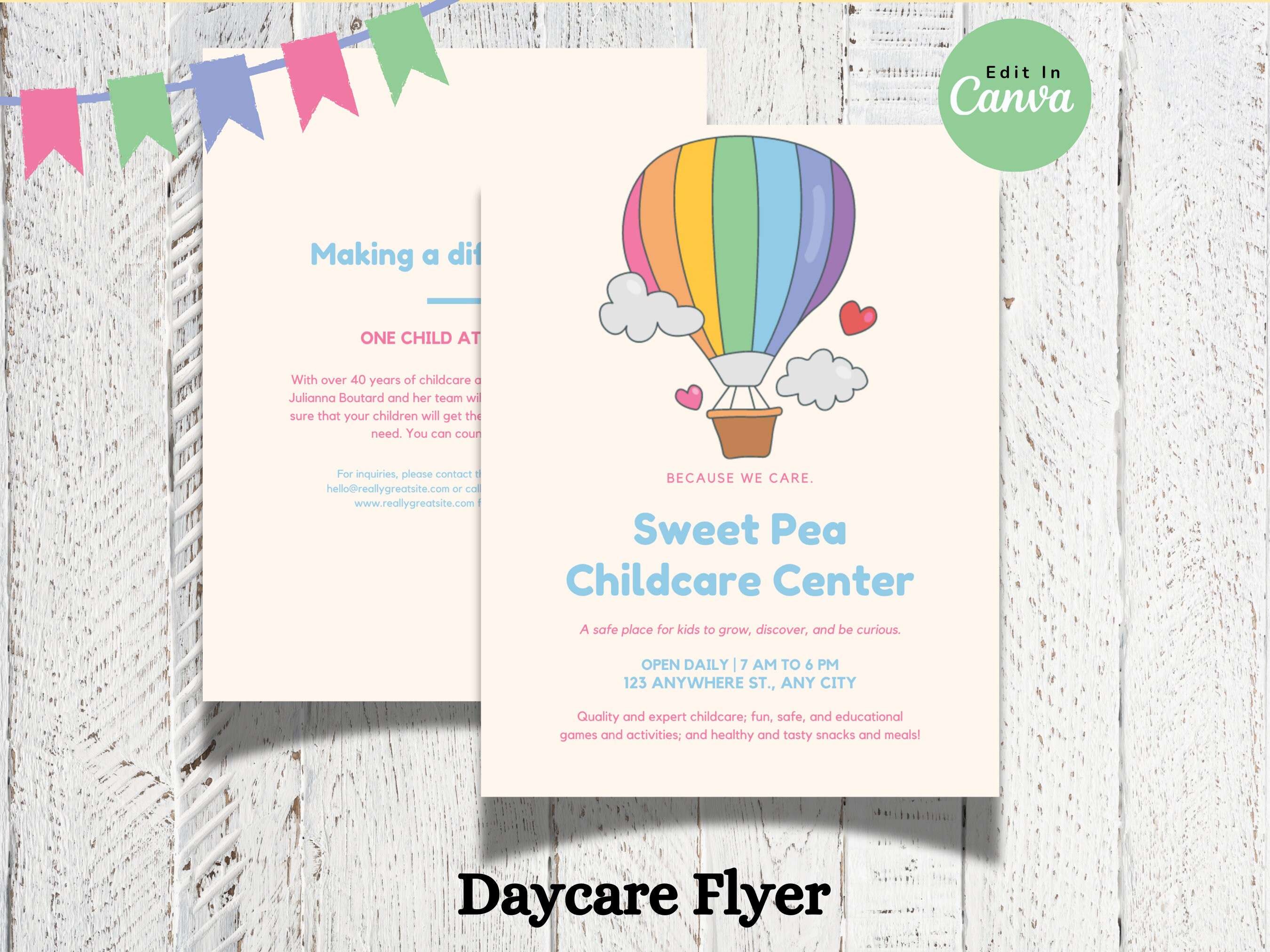 Daycare Template Childcare Printables Canva Template Daycare Forms ...