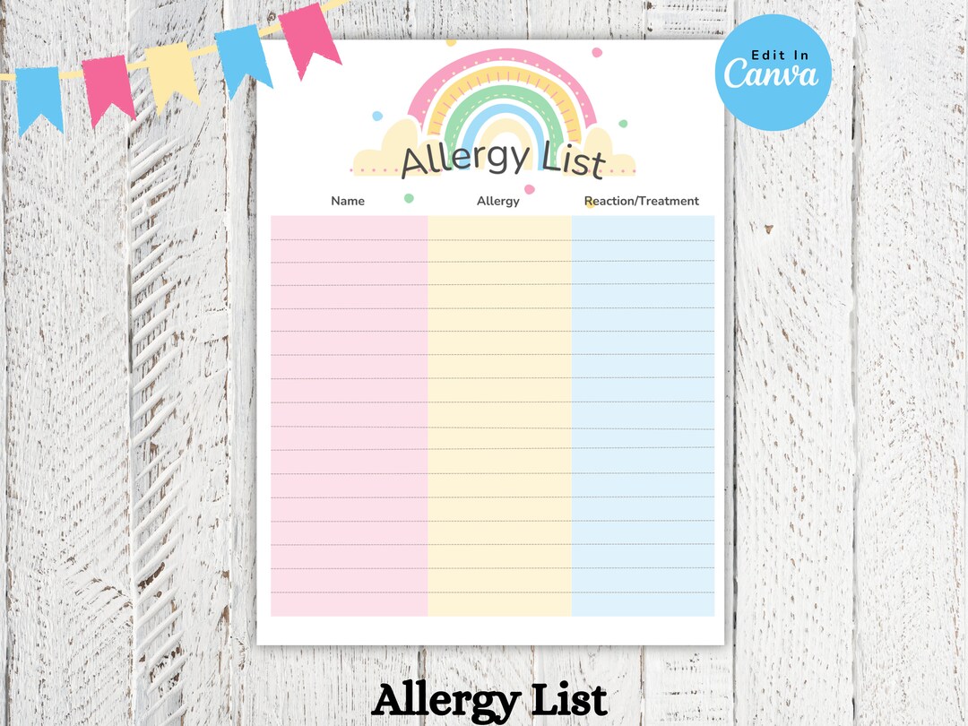 Daycare Template Childcare Printables Canva Template Daycare Forms ...