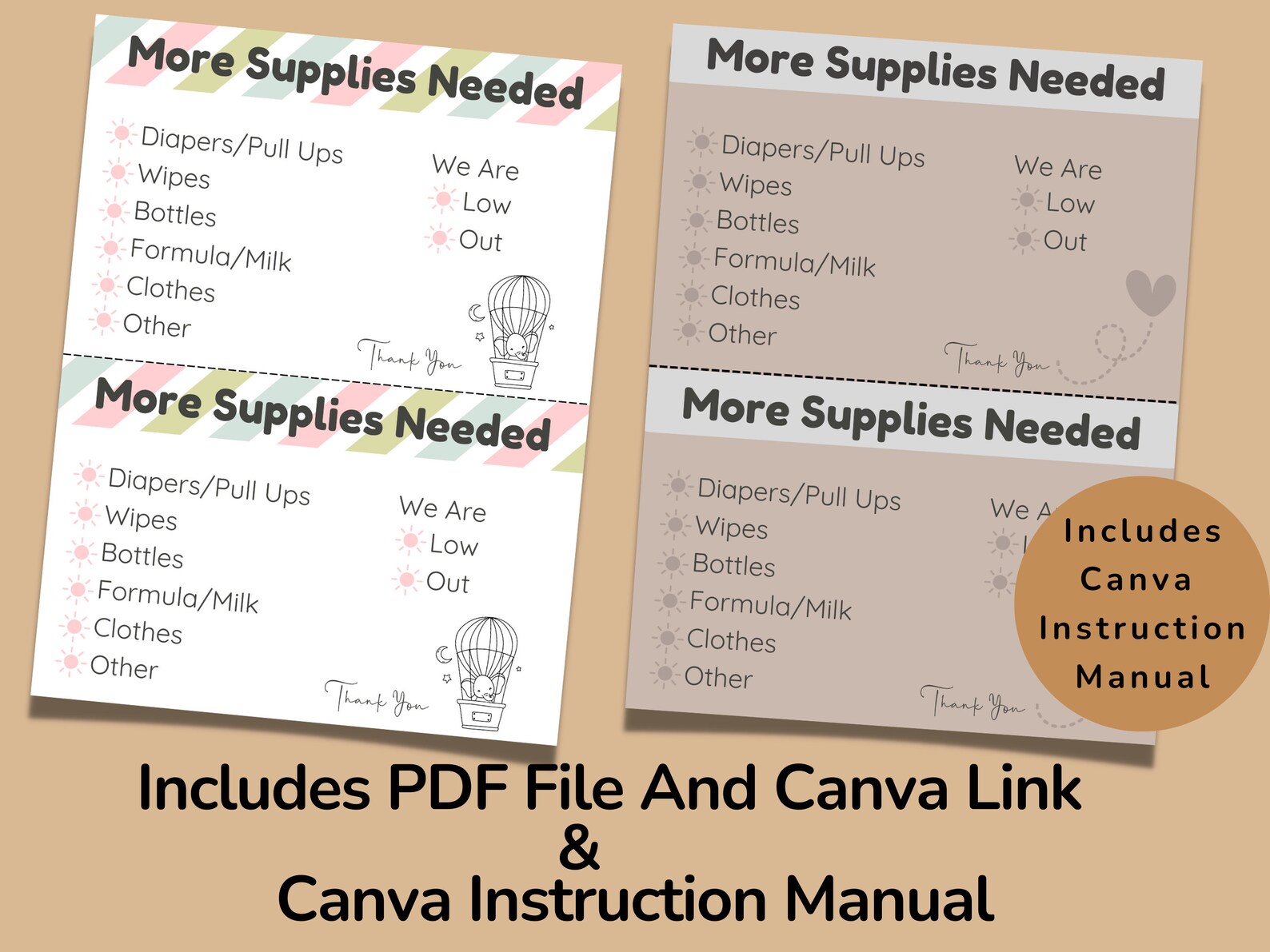 Daycare Template Childcare Printables Canva Template Daycare - Etsy
