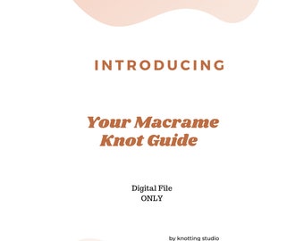 Guia de nó digital de macramê, tutorial de macramê, macramê diy