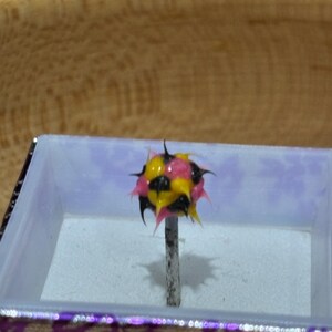 Surgical Steel Pill, whitstle, knocker,Tickler Tongue Ring: Hypoallergenic Barbell jewelry 14 Gauge Pink/yellow tickler