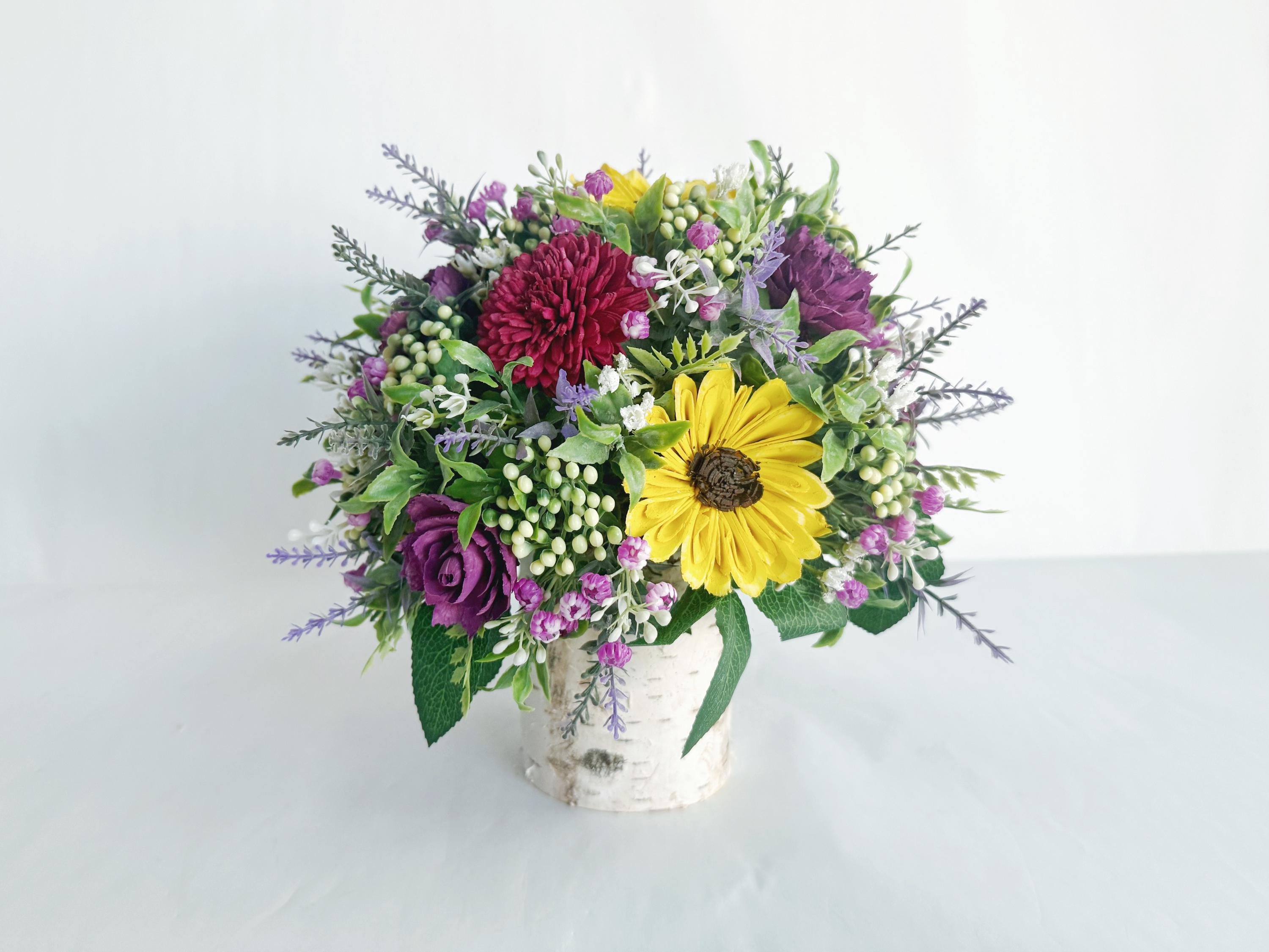Wildflower Birch Sola Wood Flower Bouquet - Etsy