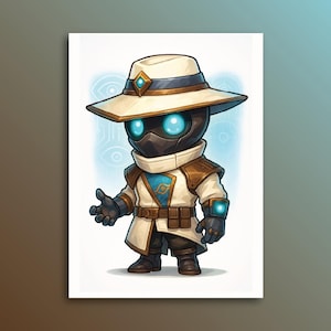 Valorant Cypher Poster Wall Art, Valorant Agent Wall Art, Gaming Wall Art, Valorant Gift, Gamer Home Decor, Gamer Gift, Unframed Poster