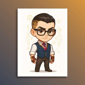 Valorant Chamber Poster Wall Art, Valorant Agent Wall Art, Gaming Wall Art, Valorant Gift, Gamer Home Decor, Gamer Gift, Unframed Poster