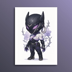 Valorant Vyse Poster Wall Art, Valorant Agent Wall Art, Gaming Wall Art, Valorant Gift, Gamer Home Decor, Gamer Gift, Unframed Poster