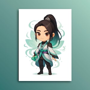 Valorant Sage Poster Wall Art, Valorant Agent Wall Art, Gaming Wall Art, Valorant Gift, Gamer Home Decor, Gamer Gift, Unframed Poster