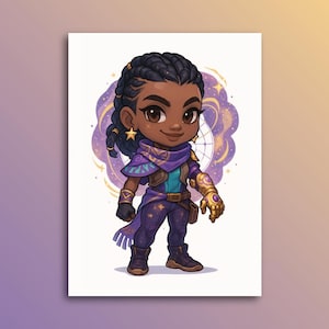 Valorant Astra Poster Wall Art, Valorant Agent Wall Art, Gaming Wall Art, Valorant Gift, Gamer Home Decor, Gamer Gift, Unframed Poster